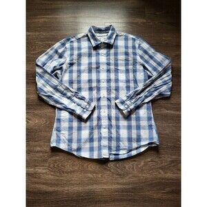 Amazon Essentials Slim Fit Long Sleeve Plaid Button Up Shirt Mens Size Large